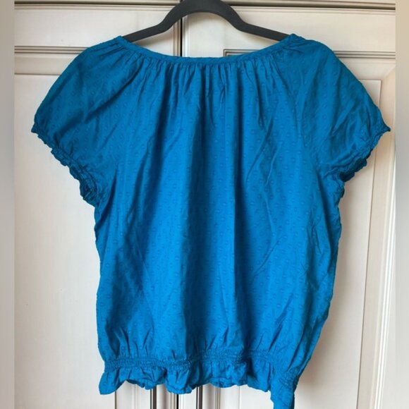 Izod beautiful blue top size Large. - Picture 4 of 4